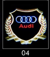 Audi Luz de bienvenida a4l Q5 a6l A3 Q3 luz láser proyección decorativa puerta lateral luz especial modificación Cableado-libre