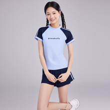 2025新款儿童泳衣温泉女孩女童泳装中大童青少年学生分体少女泳衣