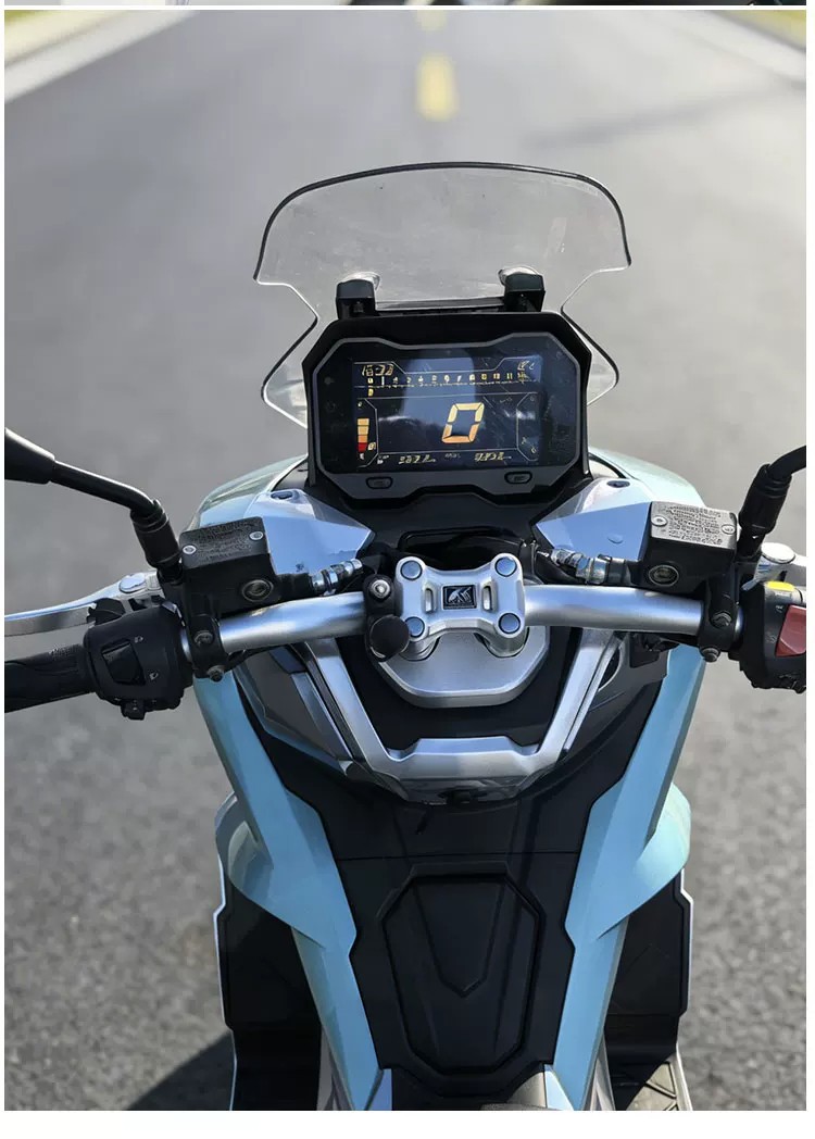 Suitable for Dayang V-Rui ADV150 front windshield modification, heightening and thickening transparent chest protector windscreen accessory