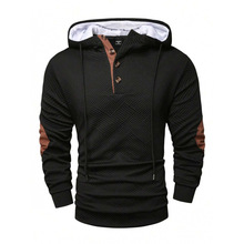 V 38943 Men's Solid Hooded Turtleneck Hoodie ��ʿ��ɫ��ñ��