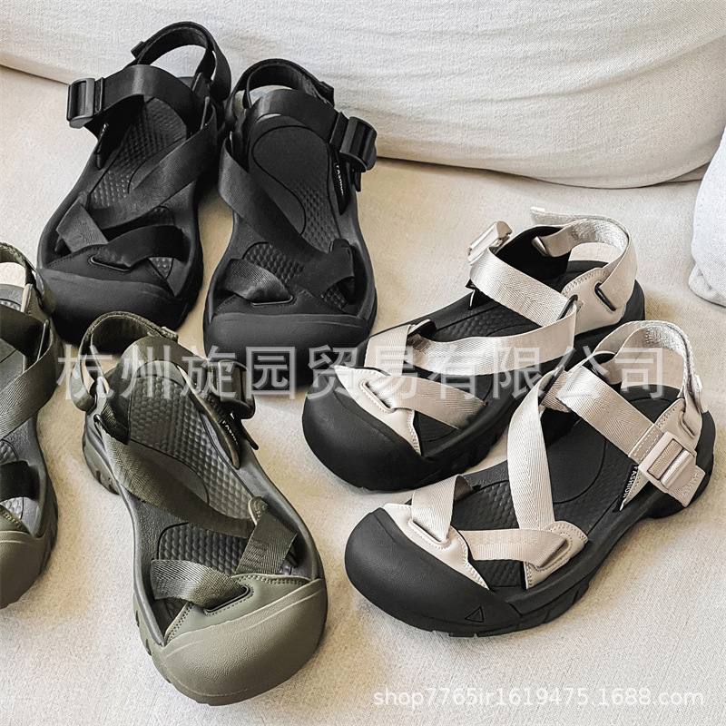 3311 샌들 여름 통기성 남녀 아웃웨어 발가락 보호 신발 야외 미끄럼 방지 해변 신발