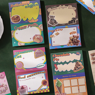 Muran Sticky Notes Baking Holiday Series Korean Ins Style Student Writing Preparation Forgotten Things Message Note Paper
