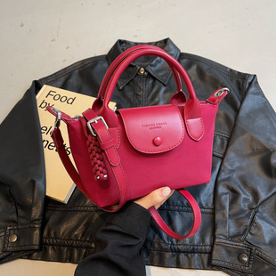 Foreign trade bag women's 2024 new Oxford cloth women's bag texture fashion stitching dumpling bag simple stitching handbag