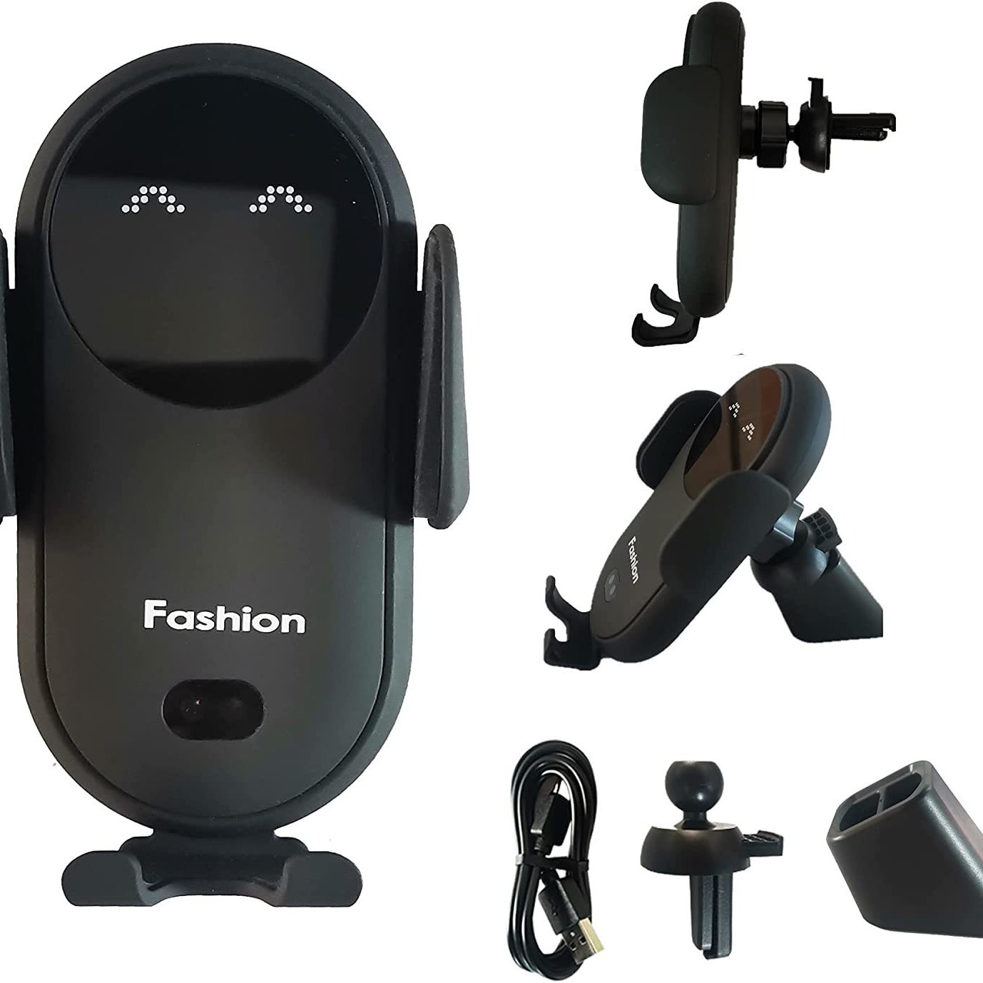 S11 Car Wireless Charger Magic Clip Smart Infrared Sensor Mobile Phone Holder Charger Fast Charging Cross-Border New Model