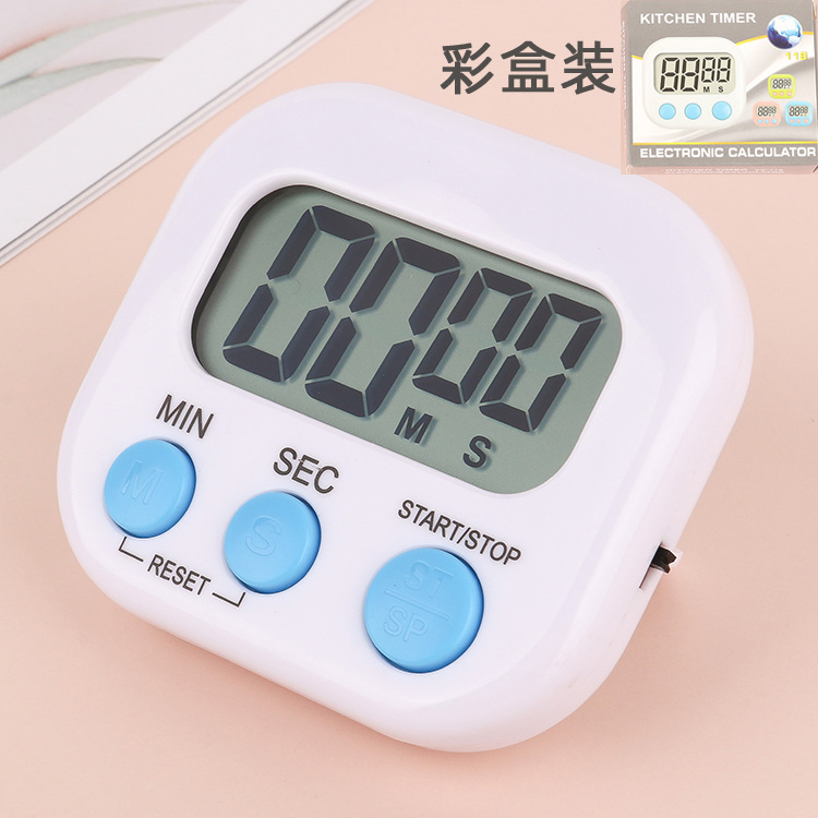 クリエイティブ大画面タイマーメーカー学生ストップウォッチ多機能キッチンカウントダウン焙煎電子タイマー|undefined