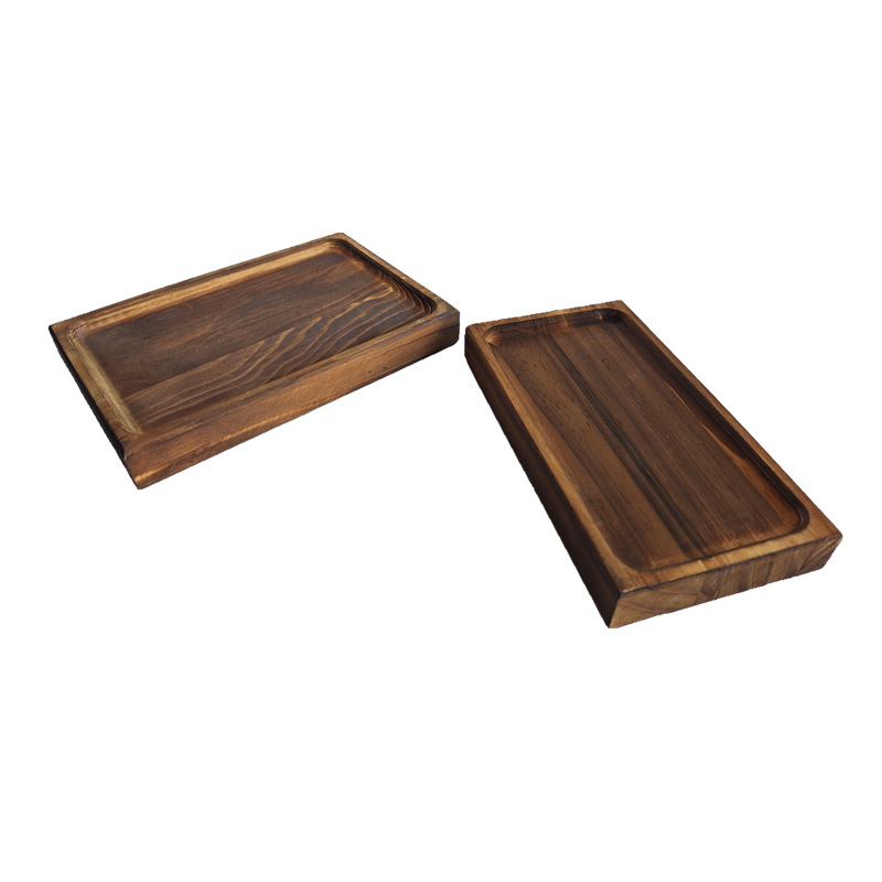 Ventas de la fábrica bandeja de madera hecha a mano decoración plato merienda plato de fruta B & B decoración de escritorio del hogar adornos