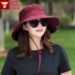 New Men's Summer Outdoor Fishing Mountaineering Sun Protection Hat Men's UV Protection Fashion Sun Hat