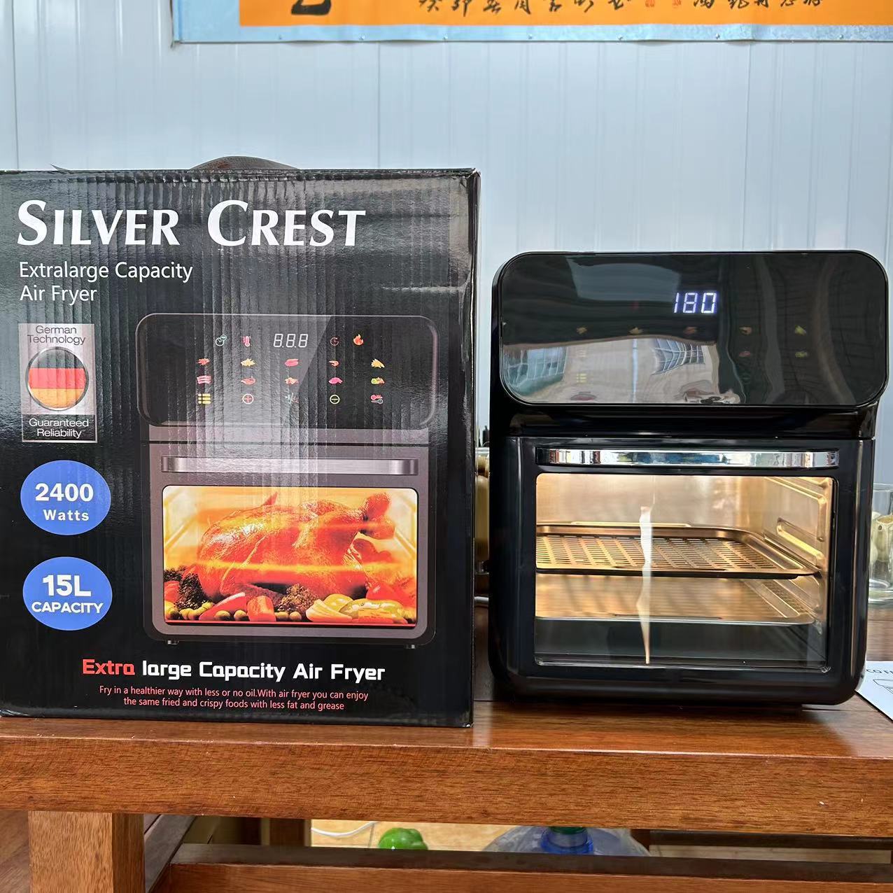 Estándar europeo estándar americano 110V 15l nuevo aire freidora hogar multi-funcional visual inteligente sin aceite bajo en grasa horno eléctrico