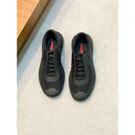 时尚男鞋子2026新款夏季透气舒适欧美潮牌平底休闲男鞋潮流运动鞋