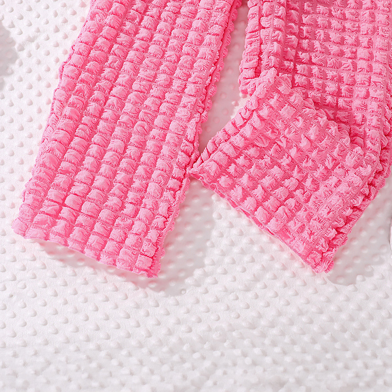 Conjunto de calças e camisola de manga comprida bubble menina_voghion.com
