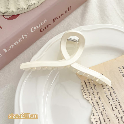 Internet celebridad clip de metal grande clip de tiburón japonés y coreano elegante temperamento espalda Cabeza pelo agarre de alto grado horquilla tocado