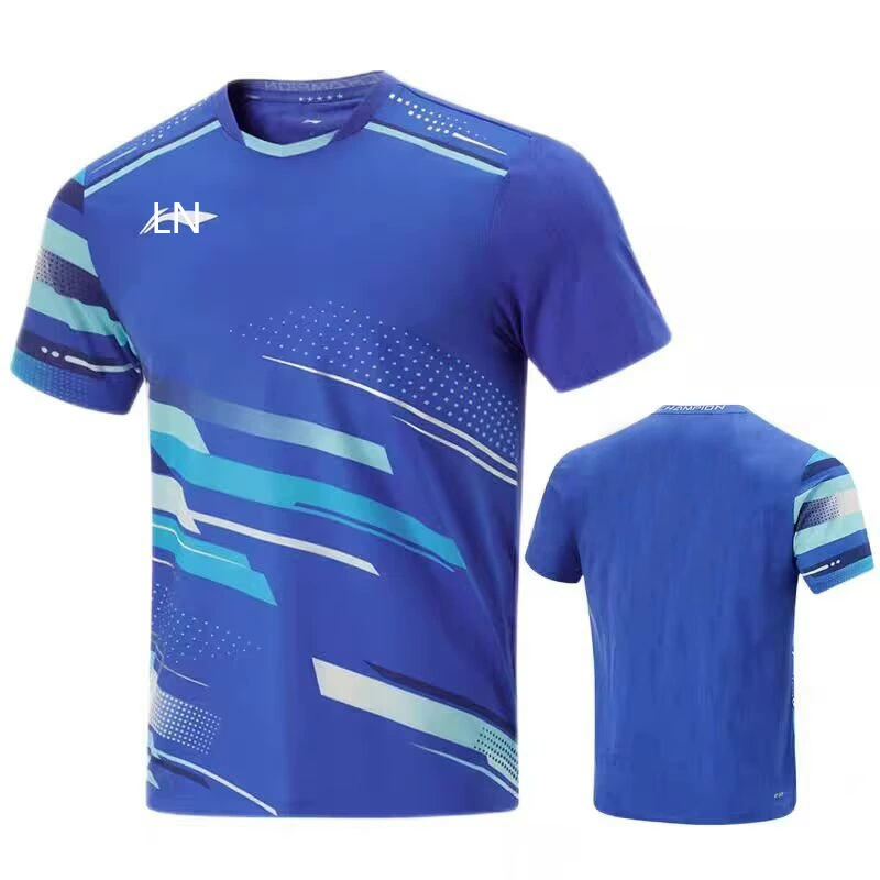 Новый костюм для настольного тенниса костюм для мужчин и женщин с короткими рукавами