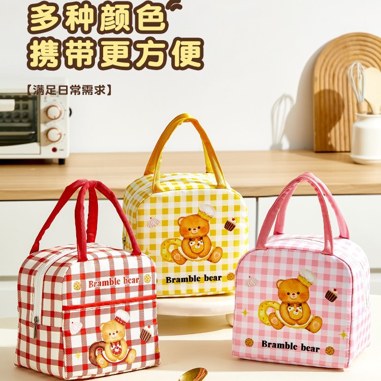 希乐扣原创保温包双层饭盒便当包高颜值加厚铝箔上班族带饭手提袋