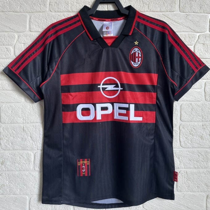 Camiseta de Brasil de manga corta retro 2002 Francia Chelsea Argentina Santas Portugal Camiseta de fútbol AC Milan