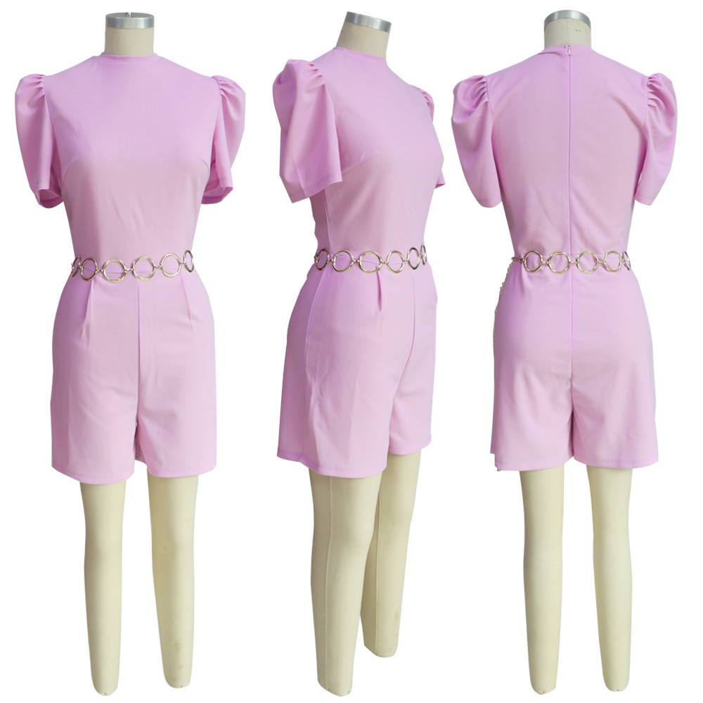 Women Round Neck Waist Controlled Casual Jumpsuit 11 Women Round Neck Waist Controlled Casual Jumpsuit