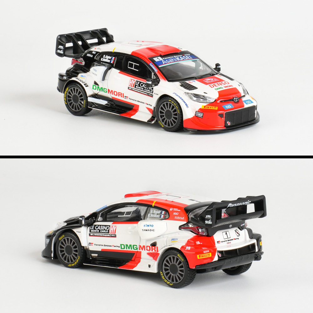 1: 43 Toyota GR Yaris Rally 1 Hybrid Simulación de carreras modelo de automóvil de aleación