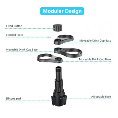 Rack, Multifunctional 360-Degree Rotation — Car cup holder/beverage holder