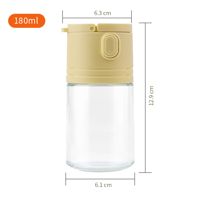 批发180ml调料罐控盐瓶厨房玻璃调味瓶撒盐调料控量食品级玻璃瓶|undefined