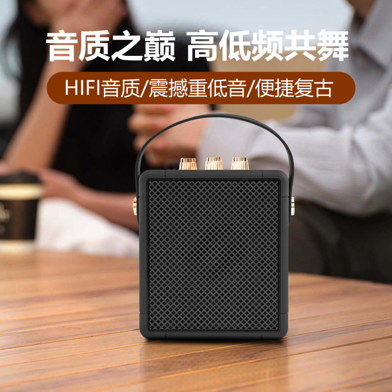 国境を越えた人気の W2 ポータブルカード Bluetooth スピーカーワイヤレスサブウーファーポータブルレトロクリエイティブ小型スピーカーデスクトップサウンド|undefined