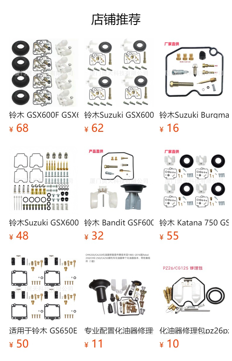 Suzuki VS1400 VS800 VS800GL VZ800 1400 Carburetor Repair Kit