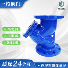 Y型过滤器消防法兰过滤器GL41H球墨铸铁管道加厚体大口径好过滤器