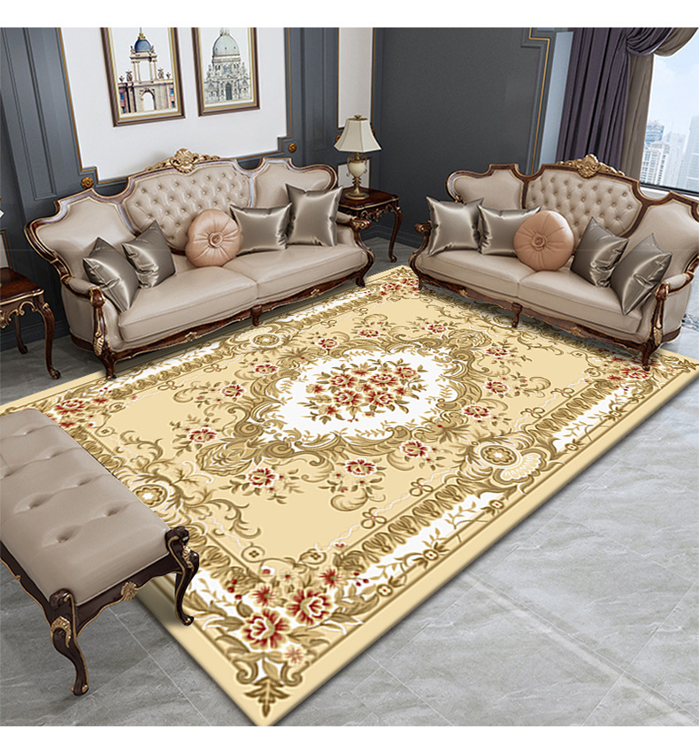 欧式复古地毯,卧室床边毯,客厅满铺毯,饭厅地毯