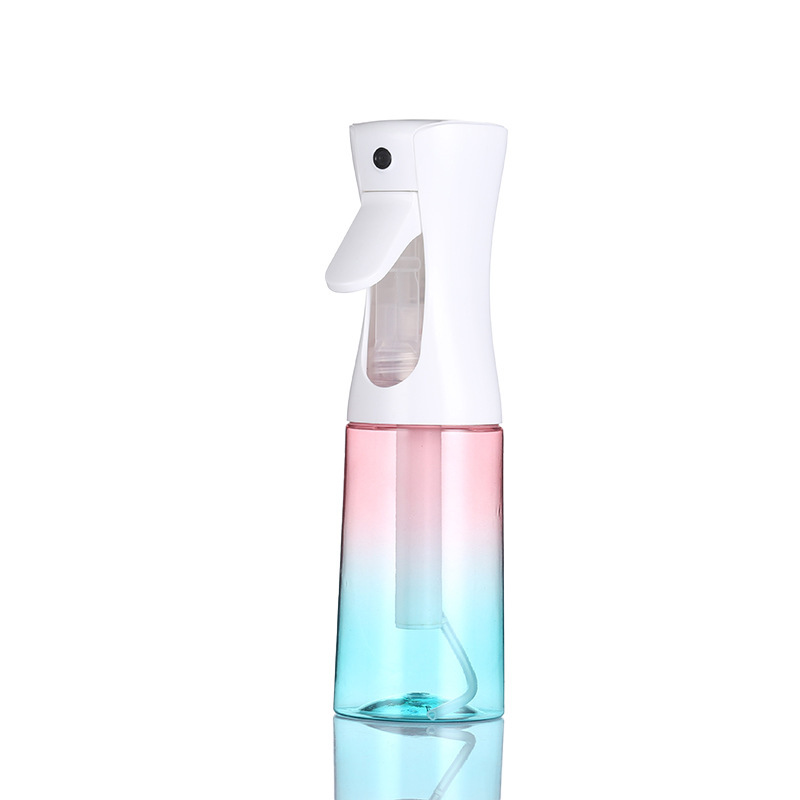Botellas de Spray en Existencia de 200 ml y 300 ml, Color Degradado, Botella de Spray Continuo para Alcohol, Desinfección, Peluquería, Jardinería, Riego, Embalaje