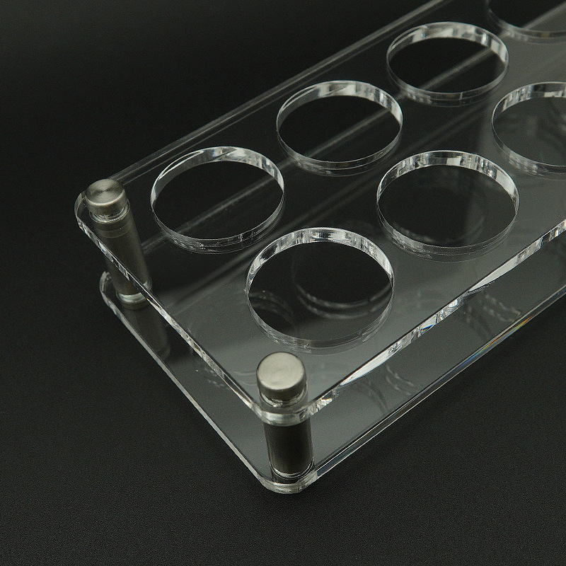 Acrílico transparente multi-rejilla soporte de exhibición de licor titular de la taza de bala una taza de vino extranjero etiqueta de almacenamiento rack titular de la taza de la barra