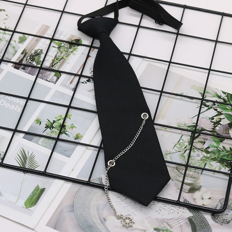 Fu Shuai original amor mariposa cadena libre negro tie ins femenino con estilo de la Universidad JK camisa uniforme moda