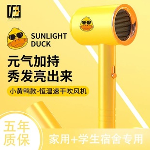 Tiktok Net Red Yellow Duck hair dryer constant temperature home student dormitory hot and cold wind hammer hair dryer negative ion