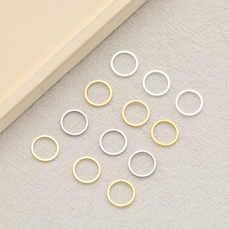Color retaining 14K gold closed ring diy accessories handmade ring bracelet necklace earrings circle jewelry hanging ring material