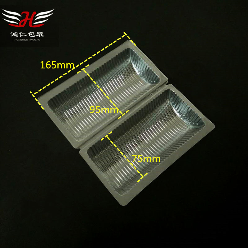 一次性烘焙包装盒月饼桃酥绿豆糕半圆筒西点盒塑料透明盒75150