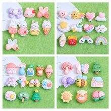迷你亮面卡通树脂小配件奶油胶diy手工材料自制手机壳发饰