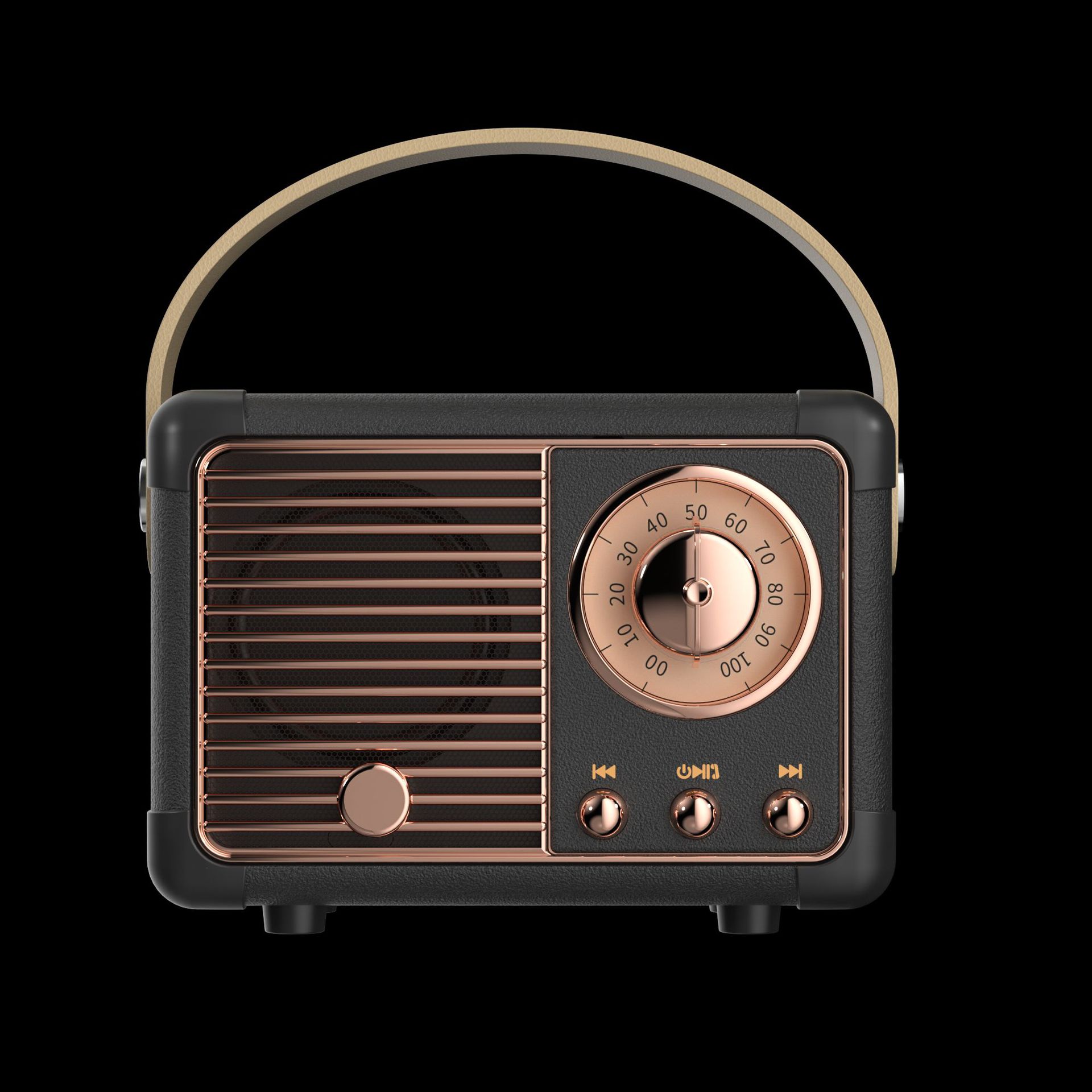 Altavoz Bluetooth retro mini portátil al aire libre USB disco TF Tarjeta de alta calidad transfronteriza creativo pequeño altavoz con FM