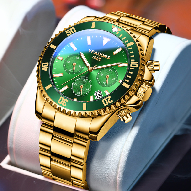 Veadons Green Water Ghost Watch Men's Watch Tiktok Amazon Shopee Cross-Border Hot Style Factory Wholesale