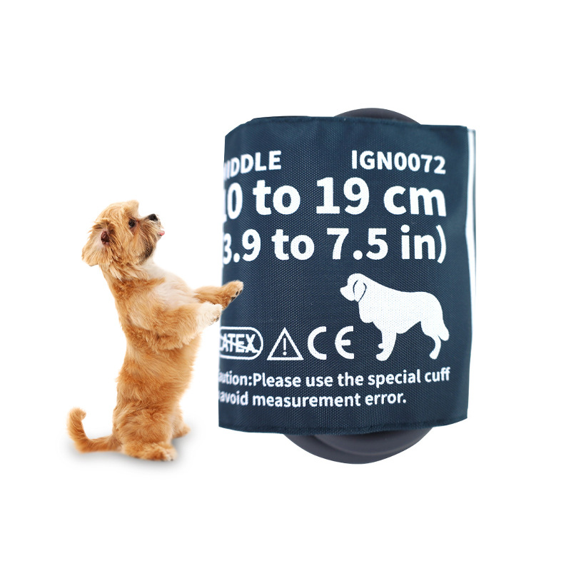 Fabricante Kangtai, venta al por mayor de accesorios para monitores de presión arterial, brazalete para monitor de presión arterial veterinario con conector, brazalete transfronterizo.
