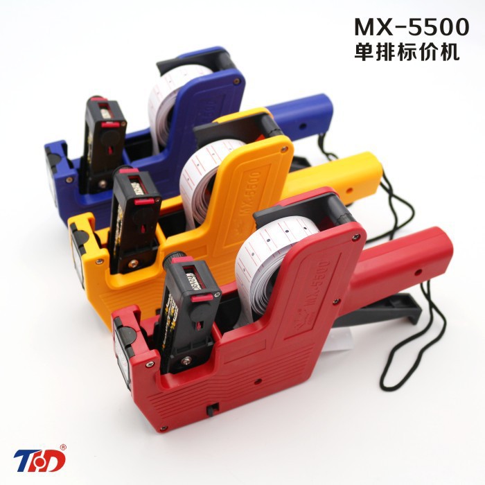 Etiquetadora Manual de Precios MX-5500 de Plástico de una Sola Fila para Etiquetas de Precios