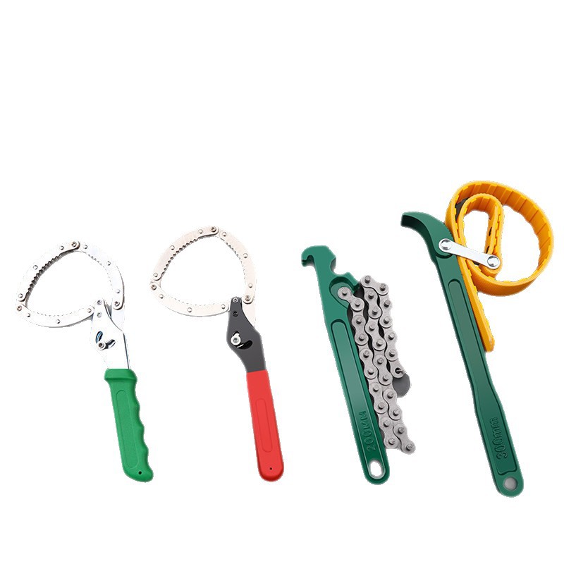 Llave de filtro de aceite tipo abrazadera Green Forest, llave de filtro de aceite tipo correa, llave de filtro de aceite, herramienta para filtro de aceite.
