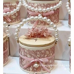 同じデザインの創意アウトドア結婚式婚約喜糖箱小紅書中国式糖箱木蓋テーブル喜糖箱結婚紙類