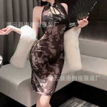情趣内衣江南美人古风轻薄透视旗袍露臀高开叉免脱调情制服诱惑女
