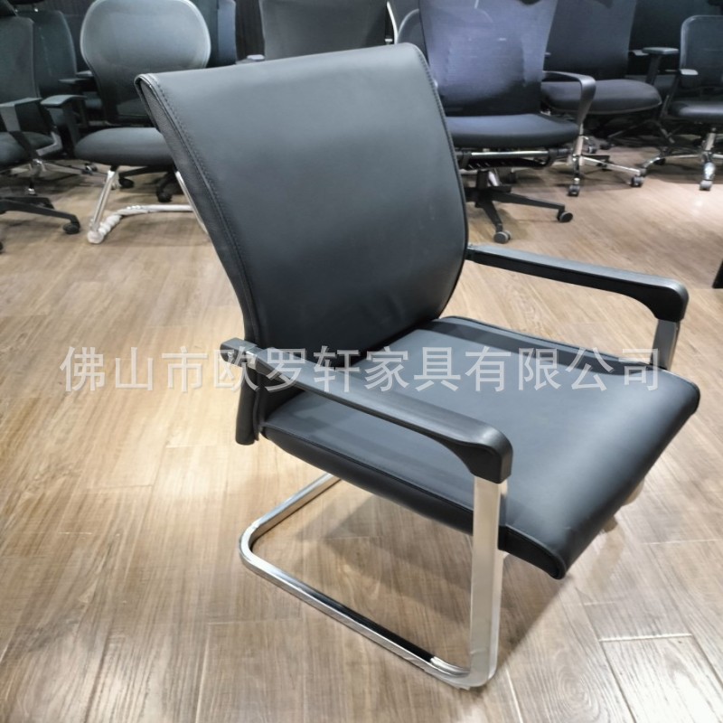 506 silla de cuero con arco de tubo cuadrado/30 hojas