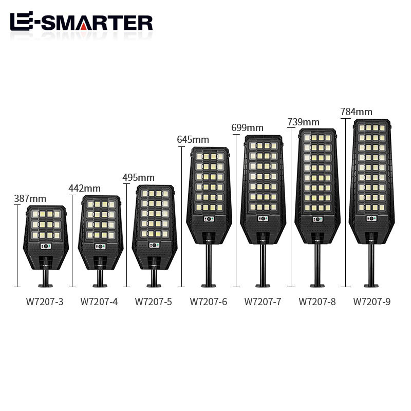 Lámpara de calle solar transfronteriza inducción del cuerpo humano al aire libre lámpara de carretera súper brillante Lámpara de jardín de alta resistencia lámpara de calle rural