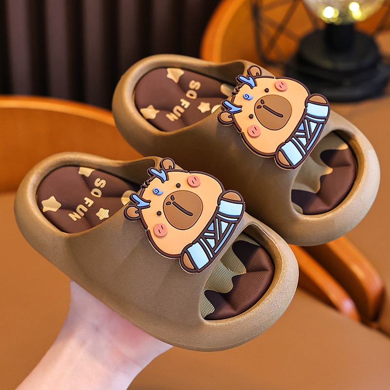 Zapatillas de verano para niños, niños y niñas, baño antideslizante, fondo suave, niños, niños, niños, adultos, niños, zapatillas de baño frías