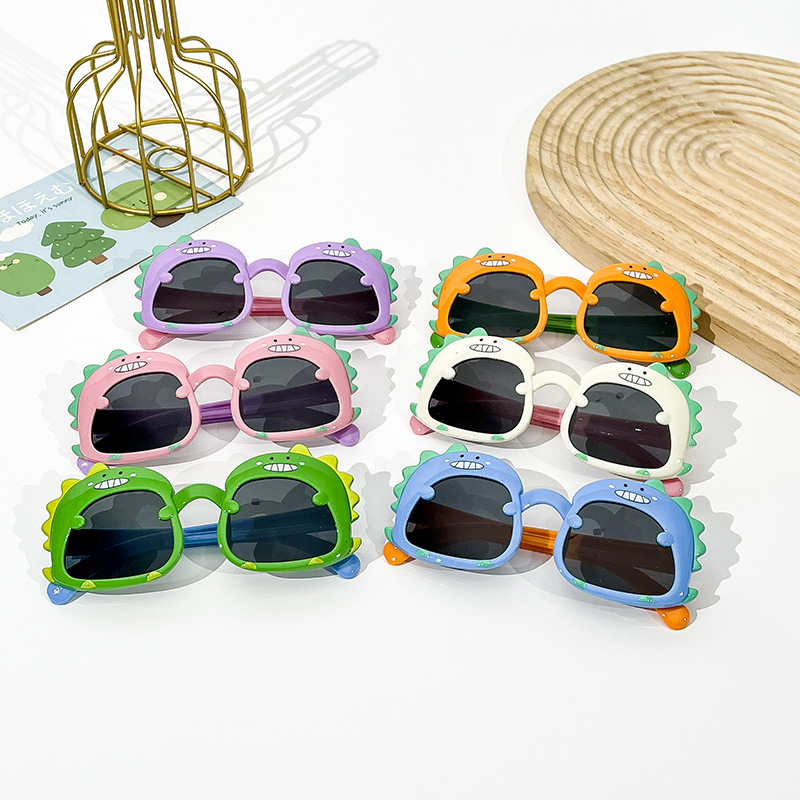 2023 Boys Sunglasses Girls Glasses Children Aviator Sunglasses Dinosaur Baby Cute Wholesale UV Protection Sunshade Toys