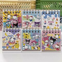 サンリオkt猫2025年新型卓上カレンダー高颜値漫画ミニカレンダーデスクトップ装飾品女子学生