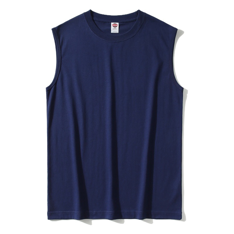 Camiseta sin Mangas Deportiva para Hombre 220g de Algodón, Absorbente de Sudor, para Deporte