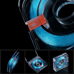 盤老闆魚線盒紅扣方盒高檔精緻塑料魚線盤軸50米30漁線繞線盤批發