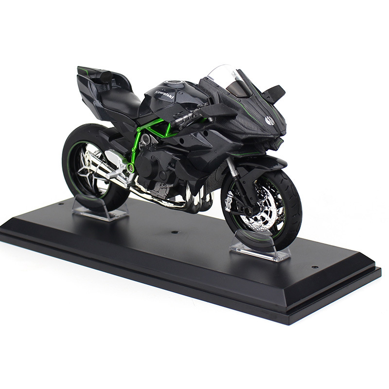 Huayi Kawasaki H2r motorcycle model simulation alloy motorcycle model ornaments boys' Valentine's Day birthday gift