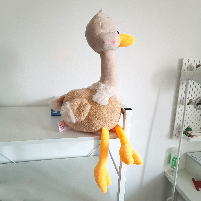 Lindo simulación avestruz juguete de peluche pájaro grande muñeca los niños ragdoll muñeca almohada regalo cumpleaños al por mayor