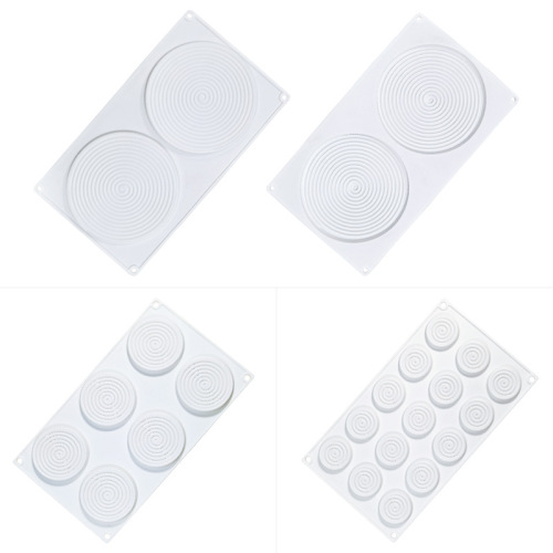 Sanxin 2-piece Mosquito Repellent French Mousse Cake Silicone Mold DIY 6-piece Cake Decoration Baking Tools Creative Skills